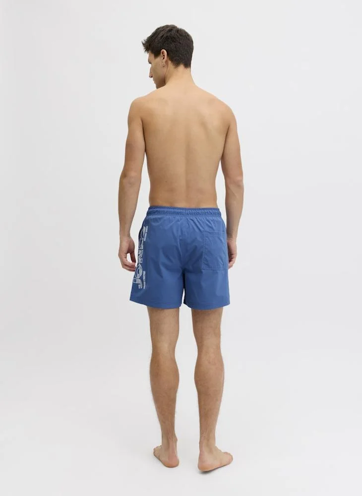 JACK & JONES Logo Drawstring Swim Shorts